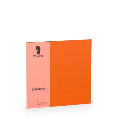COLORETTI VELIKA KVADRATNA KUVERTA 5 ENOT ORANŽNA
