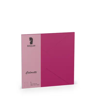 COLORETTI VELIKA KVADRATNA KUVERTA 5 ENOT MAGENTA