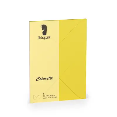 KUVERTA C6 MINISTAR COLORETTI 5 ENOT RUMENA