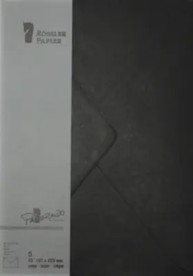 C5 PAPIRNATA KUVERTA 5 ENOT ČRNA