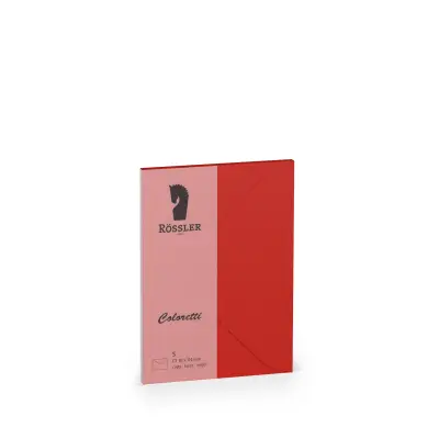 KUVERTA C7 COLORETTI 5 ENOT RDEČA