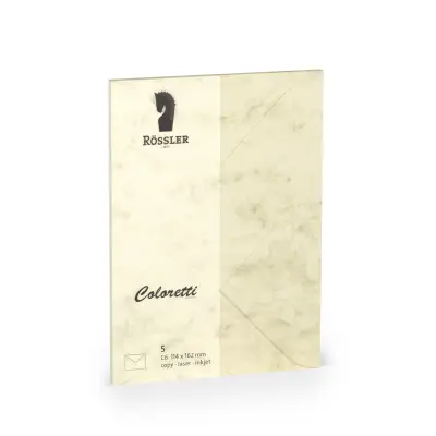 KUVERTA C6 COLORETTI MINISTAR 5 ENOT KREM MARMOR