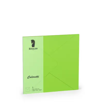 COLORETTI VELIKA KVADRATNA KUVERTA 5 ENOT LIMITE ZELENA