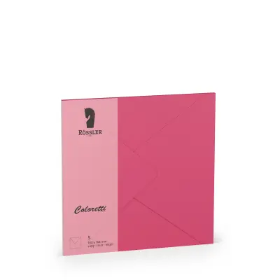 COLORETTI VELIKA KVADRATNA KUVERTA 5 ENOT FUCHSIA