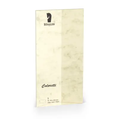 KUVERTA DL AMERICANO COLORETTI 5 ENOT KREM MARMOR