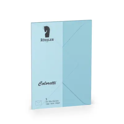 KUVERTA C6 MINISTAR COLORETTI 5 ENOT NEBEŠKO MODRA