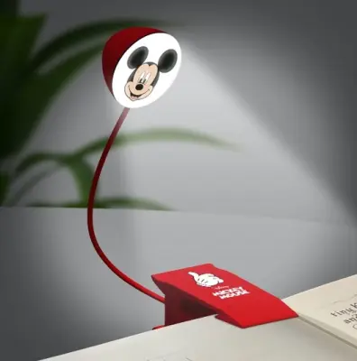 Bralna lučka Mickey Mouse | Disneyjeva lučka za knjige za branje v postelji ali prenosna lučka za potovanja
