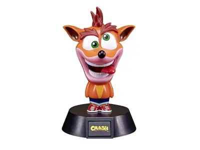 Mini svetilka Paladone Crash Bandicoot | Zbirateljska svetilka Crash Bandicoot | Idealno za nočno lučko za otroške spalnice, pisarne in dom | Popkultu