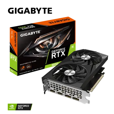 Grafična kartica GIGABYTE GeForce RTX 3050 WINDFORCE OC V2 8G, 8GB GDDR6, PCI-E 4.0