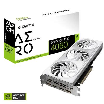 Grafična kartica GIGABYTE GeForce RTX 4060 AERO OC 8G, 8GB GDDR6, PCI-E 4.0