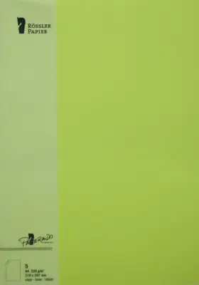 A4 PAPIRNA KARTICA 5 ENOT LIMETA ZELEN