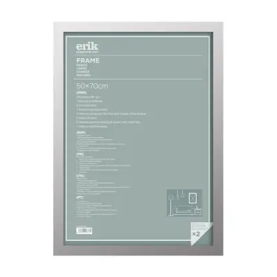 OKVIR 50X70 CM MDF SREBRN