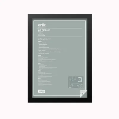 OKVIR A2 42X59,4 CM ČRN MDF