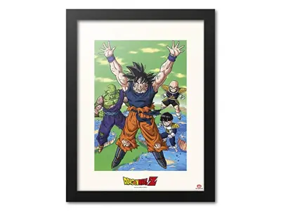 Art Print Dragon Ball Z Spirit Bomb z okvirjem