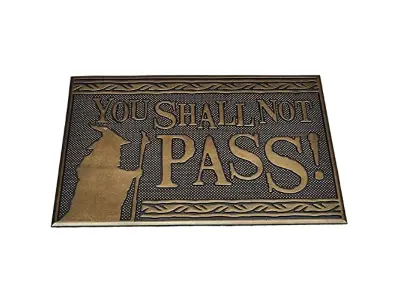 Predpražnik Gospodar prstanov (You Shall Not Pass Design) 40 cm x 60 cm gumijast predpražnik – uradno blago Gospodarja prstanov