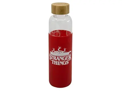 Stor Stranger Things steklenica za mlade odrasle s silikonskim tulcem, prostornina 590 ml