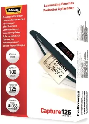Fellowes Žepki za plastificiranje 65 x 95 mm, 125 mic, 100 kosov