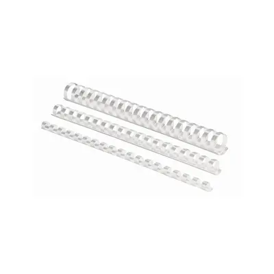 Fellowes plastične špirale 12 mm, bela (za 56-80 listov), 100 kosov