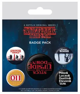 KOMPLET ZNAČK STRANGER THINGS