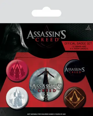 KOMPLET ZNAČK FILMA ASSASSINS CREED