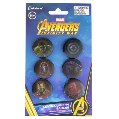 Značka Marvel PP4437MVIW Infinity War Lenticular Pin Badge, ena velikost