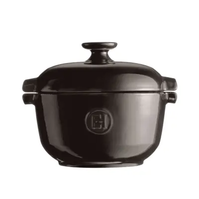 Kozica za riž 23xh20cm / 2,5l / črna / keramika