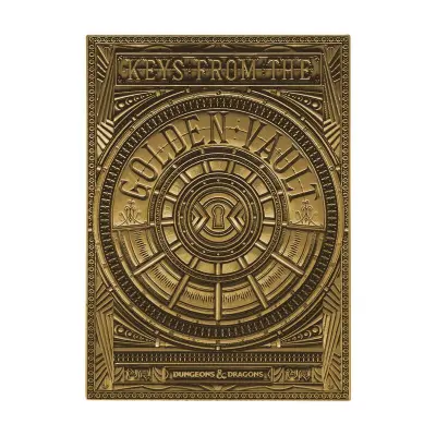 FANATTIK Kovinski ključi kartic Dungeons & Dragons iz omejene izdaje Golden Vault