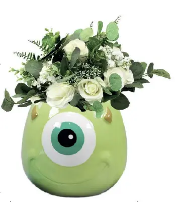 Pixar - Zbirateljske - Vaze - Stenska vaza v obliki Monsters, Inc. - Mike Wazowski