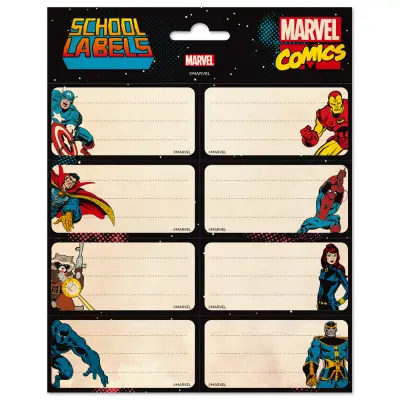 LEPILNE ETIKETE MARVEL MAŠČEVALCI