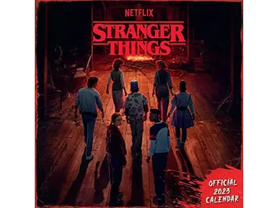 Koledar Stranger Things 2023, kvadratni stenski koledar meseca za ogled, uradni izdelek (kvadratni koledar Stranger Things)