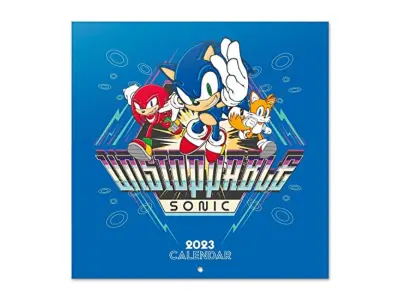 Uradni Sonic Wall Calendar 2023 12'' x 12'' FSC| 12-mesečni planer | Kvadratni stenski koledar 2023 | Koledar družinskega načrtovalca 2023 | Sonic Cal