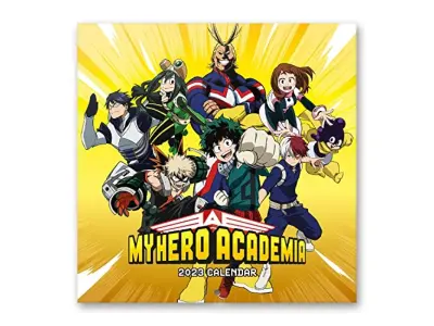 Uradni stenski koledar My Hero Academia 2023 12'' x 12'' FSC| 12-mesečni planer | Kvadratni stenski koledar 2023 | Koledar družinskega načrtovalca 202