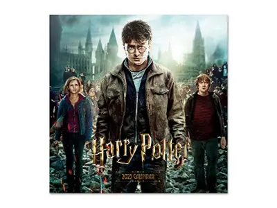 Stenski koledar Grupo Erik Harry Potter 2023 12' x 12' FSC|12 mesečni planer|Kvadratni stenski koledar 2023|Family planner koledar 2023 | Koledar Harr
