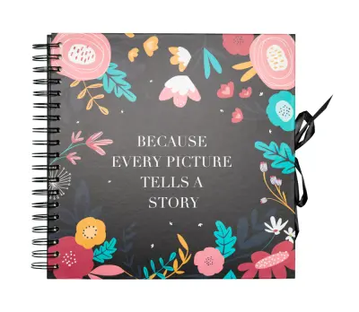 CRAPBOOK FOTO ALBUM 26X26CM 40 STRANI BLUMMEN