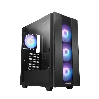 Chieftec GS-02B-OP HUNTER 2 A-RGB USB Type-C ATX ohišje, črno