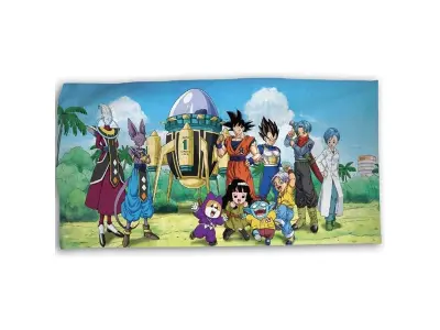 Bombažna brisača za plažo Dragon Ball