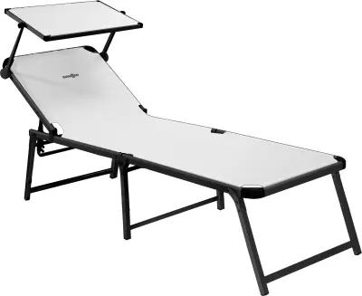 BRUNNER ležalnik s strehico MARBELLA 0410022N.C00 bel