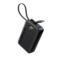ANKER PowerCore 335 powerbank 20K z vgrajenim kablom USB-C, črn