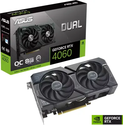 Grafična kartica ASUS GeForce RTX 4060 DUAL OC, 8GB GDDR6, PCI-E 4.0