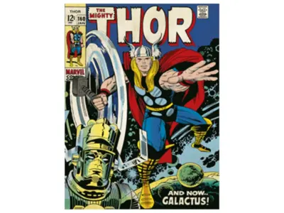 Pyramid International Thor (Galactus) - Tisk na platnu 30 x 40 cm, les, večbarvno, 30 x 40 x 1,3 cm