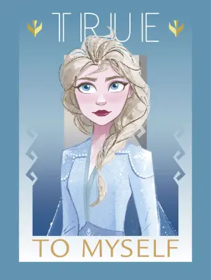 TISK 30X40 CM DISNEY FROZEN TRUE TO MYSELF