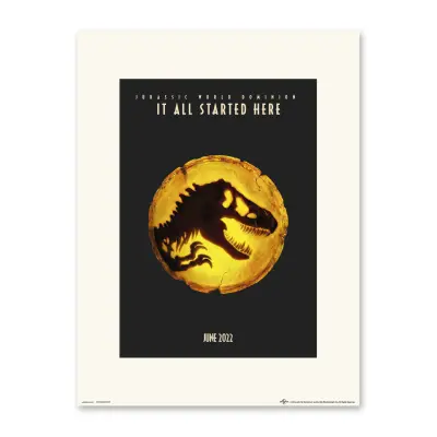 TISK 30X40 CM JURASSIC WORLD DOMINION