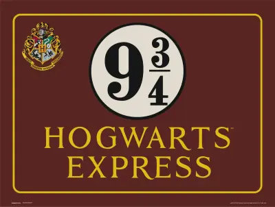 TISK 30X40 CM HARRY POTTER HOGWARTS EXPRESS