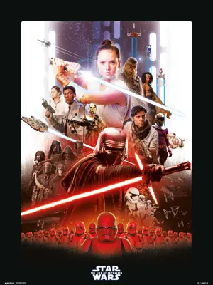 TISK 30X40 CM STAR WARS EPIZODIA IX EN LIST 1