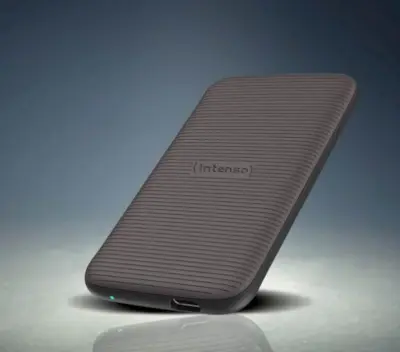 INTENSO TX500 500GB, USB 3.2, 1000 MB/s, gumirano ohišje, prenosni SSD pogon
