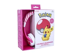 OTL Technologies PK0842 Otroške slušalke - Pokémon Pink Pokéball žične slušalke za starost 3-7 let