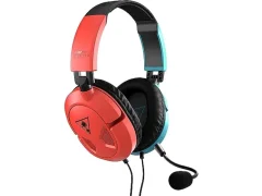 Turtle Beach Recon 50 rdečih/modrih igralnih slušalk za Nintendo Switch, Xbox Series X | S, Xbox One, PS5, PS4, osebni računalnik in mobilni telefon s 3,5 mm povezavo