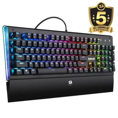 REDRAGON Aryaman K569 RGB mehanska tipkovnica z rdečimi switchi