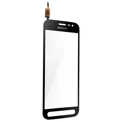 Zaslon na dotik s steklenim crnim okvirjem, kabel vkljucen, vnaprej sestavljen str. Samsung Galaxy Xcover 4