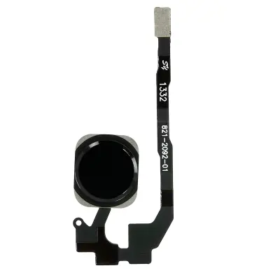 Gumb Domov s prikljucnim kablom str. Apple iPhone 5S / SE - crn